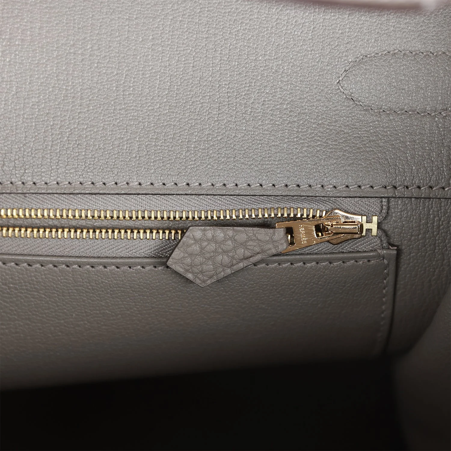 Hermes Birkin 35 Gris Meyer Togo Gold Hardware
