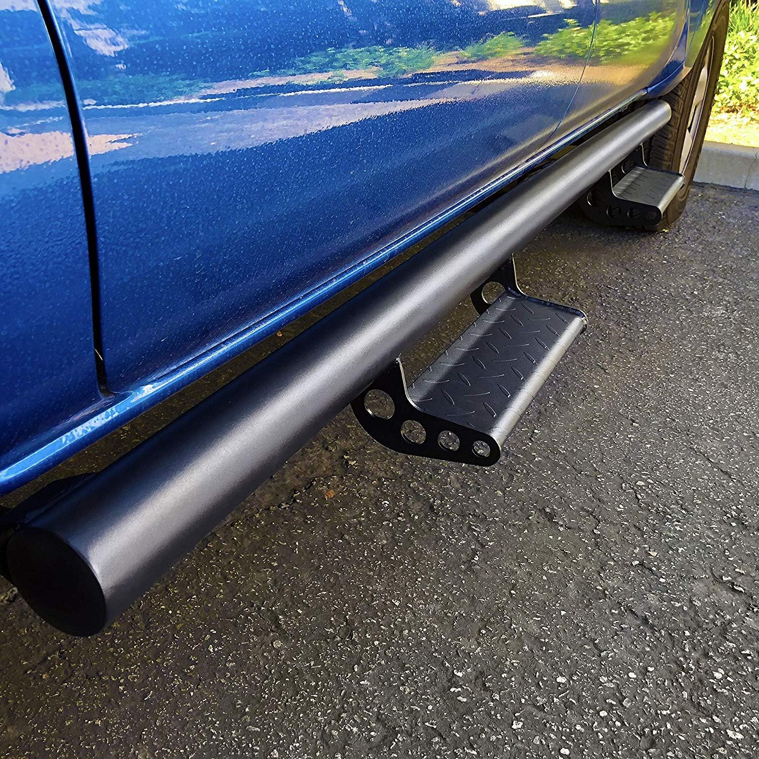 Ajaa Replacement for Drop Down Side Step 2005 -2021 Toyota Tacoma Double Cab (4 Full Door) Black Drop Down Running Boards