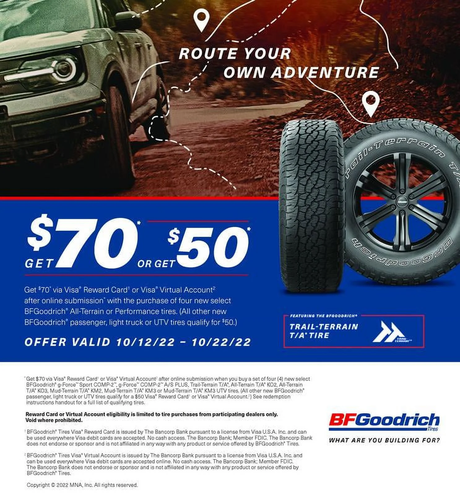 BFGOODRICH LONG TRAIL TOURING Light Truck & SUV Tire - 265/75-16 114T