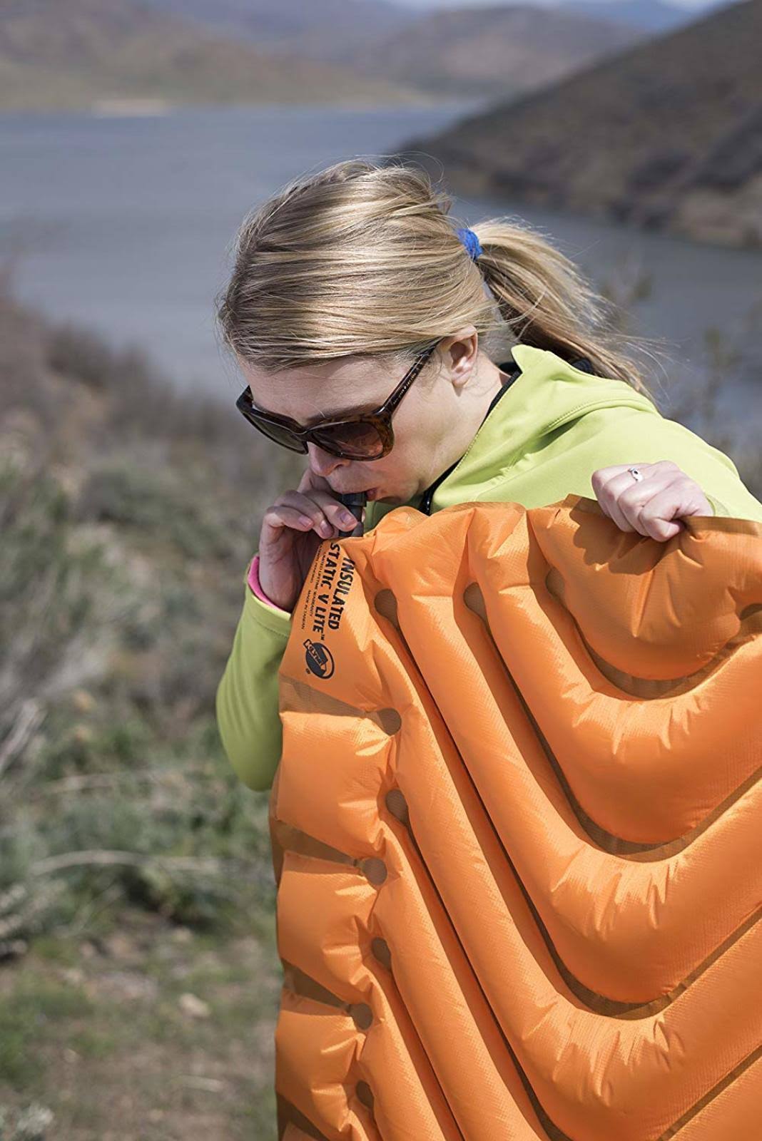 Klymit Insulated Static V Lite Camping Pad, Orange