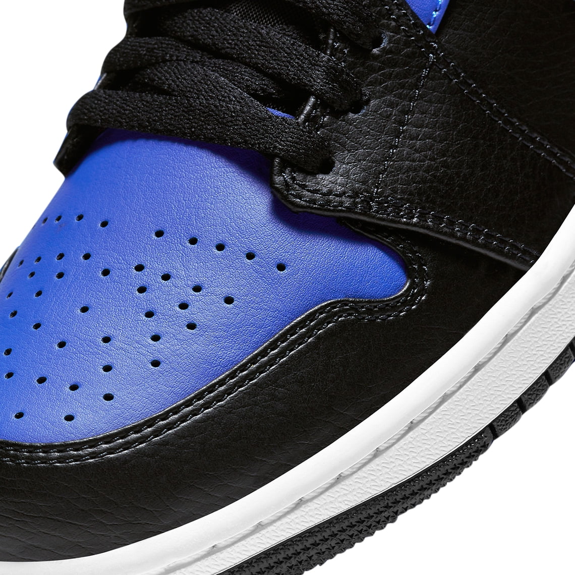 Men's Jordan 1 Mid "Royal" Black/Hyper Royal-White (554724 077) - 9