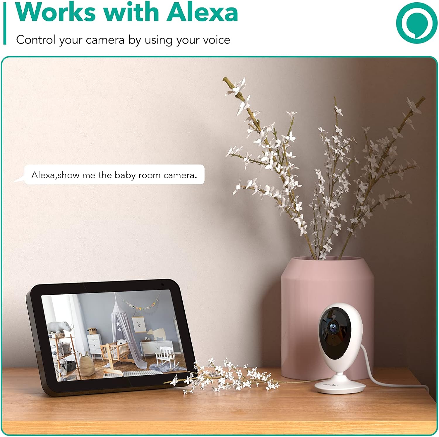 Indoor Security Camera 4pcs, Wansview 1080PHD WiFi Indoor Camera, Baby Camera, Baby Monitor, Pet Camera, with Motion Detection Two-Way Audio Night Vision, Works with Alexa