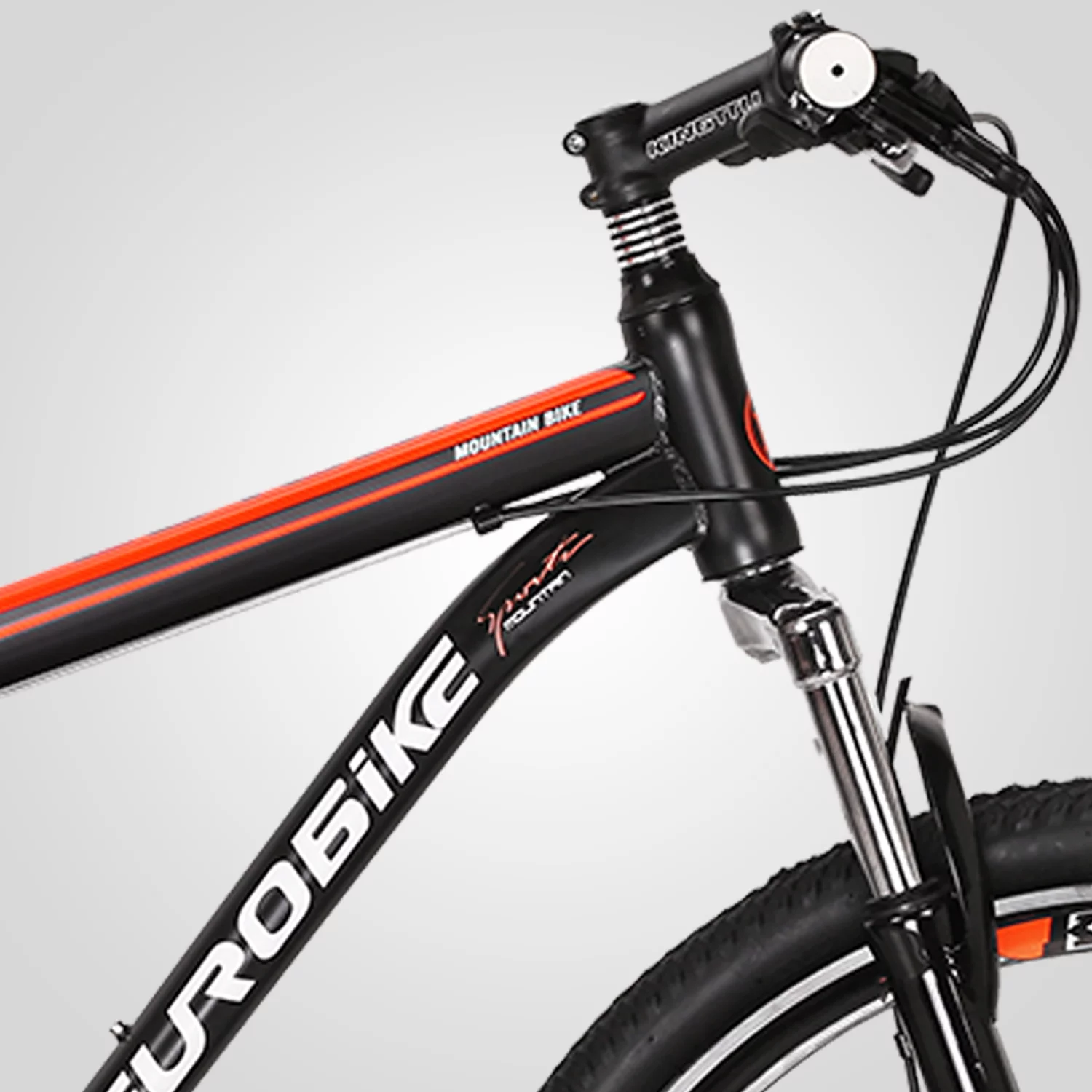 Eurobike S7 Mountain Bike Full Suspension Frame 21 Speed Shifter 27.5 Inch Wheels Dual Disc Brakes Bikes for Men Orange