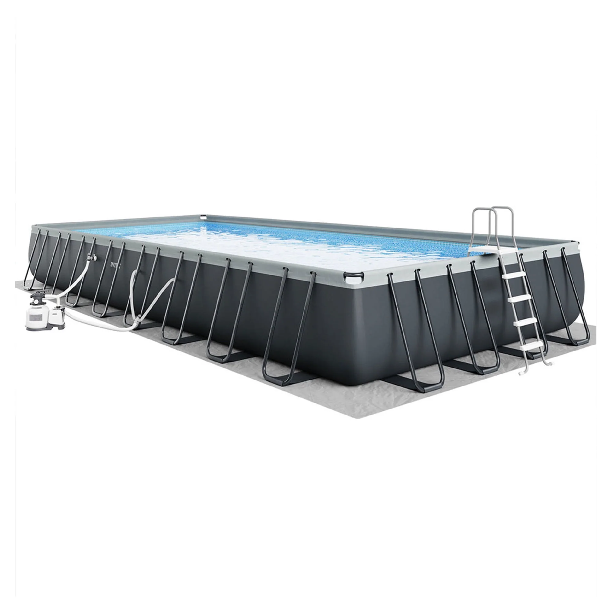 INTEX Ultra XTR Deluxe Rectangular Above Ground Swimming Pool Set