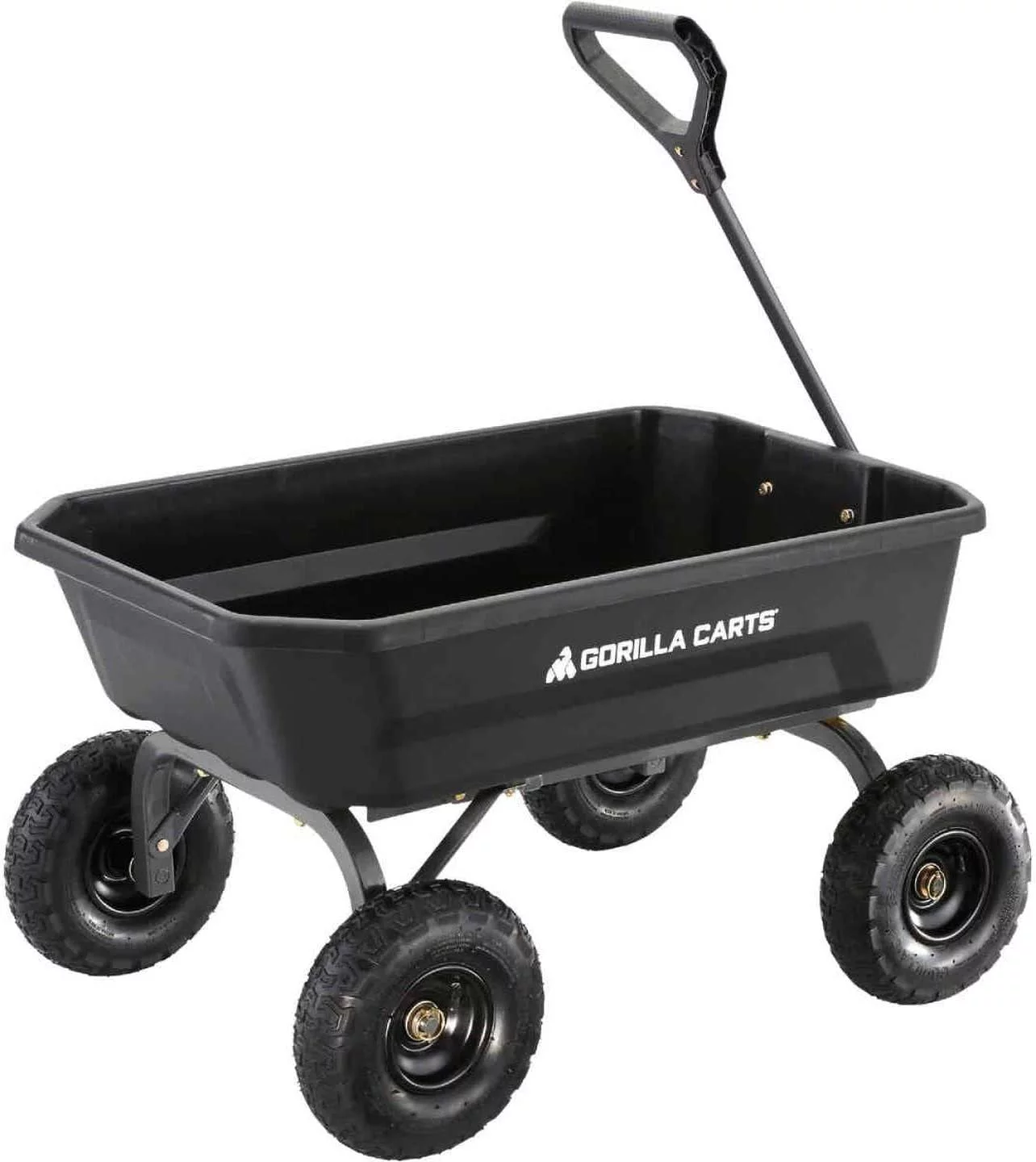 Gorilla Carts 4 Cu. Ft. 600 Lb. Poly Garden Cart