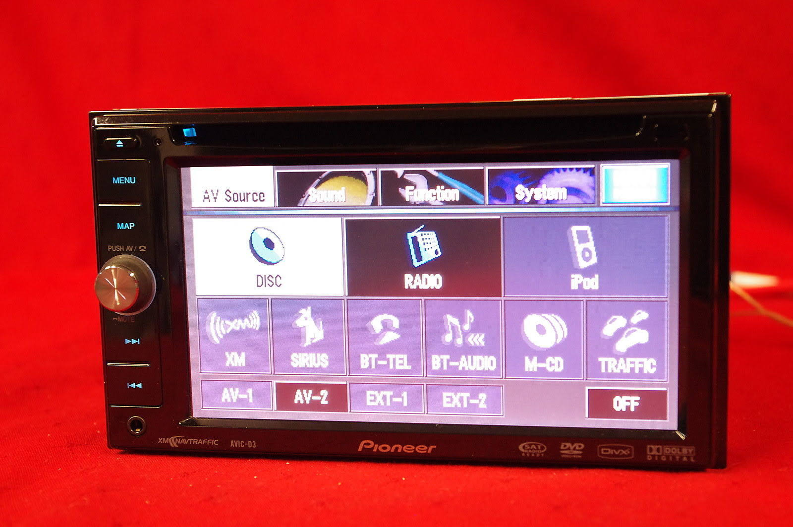 Pioneer Avic-d3 Radio Head Unit, Light Use No Box #U8