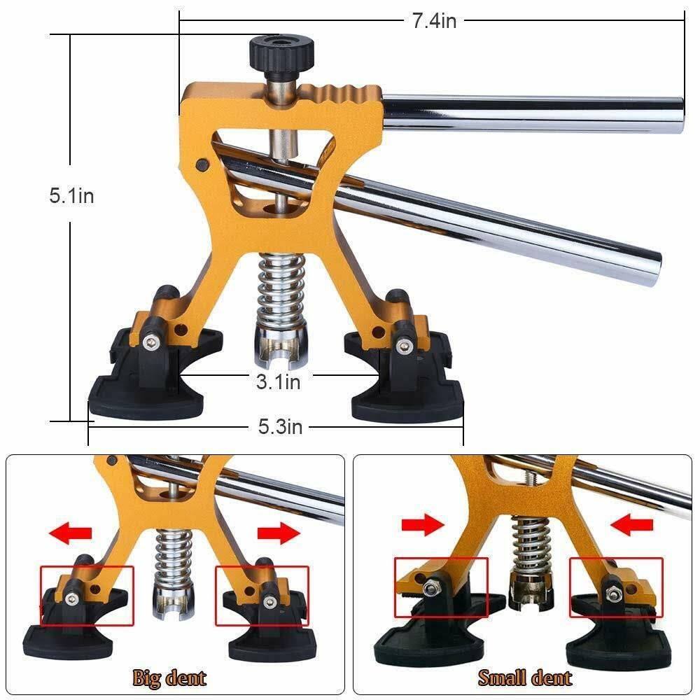 Manelord Auto Body Dent Repair Kit, Car Dent Puller with Golden Dent Puller for Auto Body Dent Removal, Minor Dent and Deep Dent