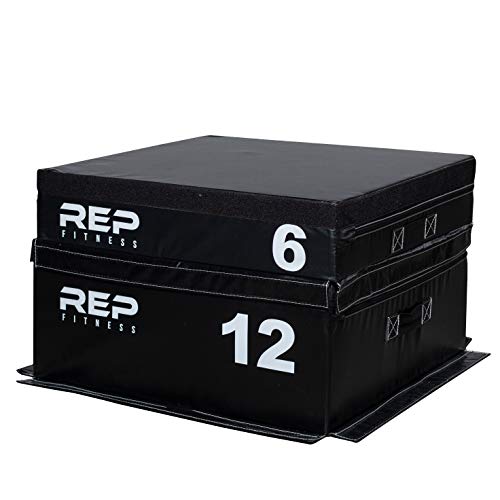 REP FITNESS Foam Soft Plyo Box for Plyometric Exercises and Conditioning - 24/20/12/6/4 Sizes – Safer Design
