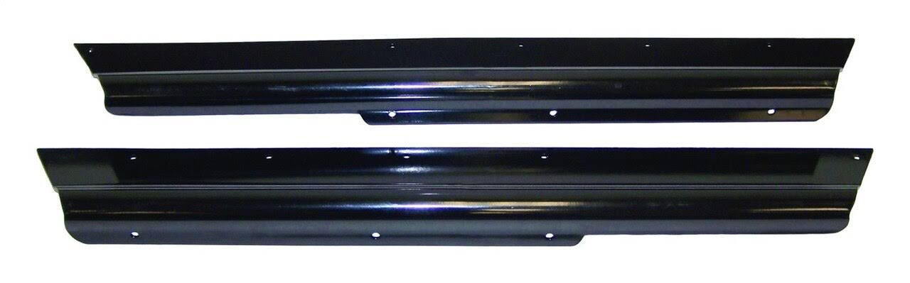 1998 Jeep Wrangler Rocker Panel Guard Set; Gloss Black