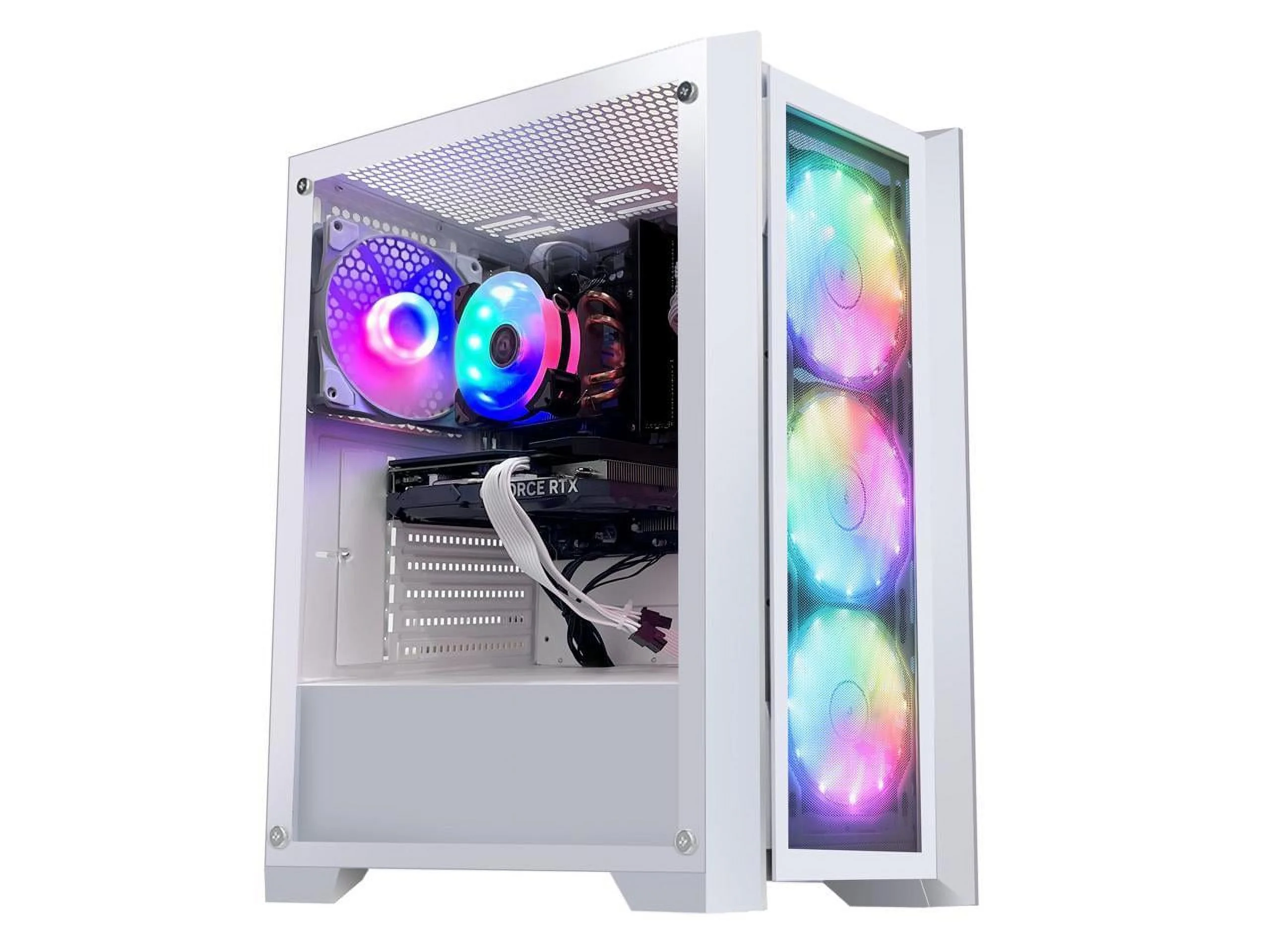 Orangexin Apollo Gaming desktop -AMD Ryzen 5 5600G 6-core 3.9GHz -Radeon RX7600 8GB- 16GB DDR4 3200MHz - 1TB PCIe +1TB SATA SSD- Windows 11 Pro - WIFI&Bluetooth - Gaming PC - Curated Treasures Market