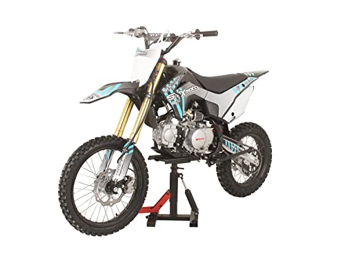 SYX MOTO Whip 125cc Kick Start Dirt Bike 4-Stroke Gas Powered Off Road Pit Bike, BLACK/PINK