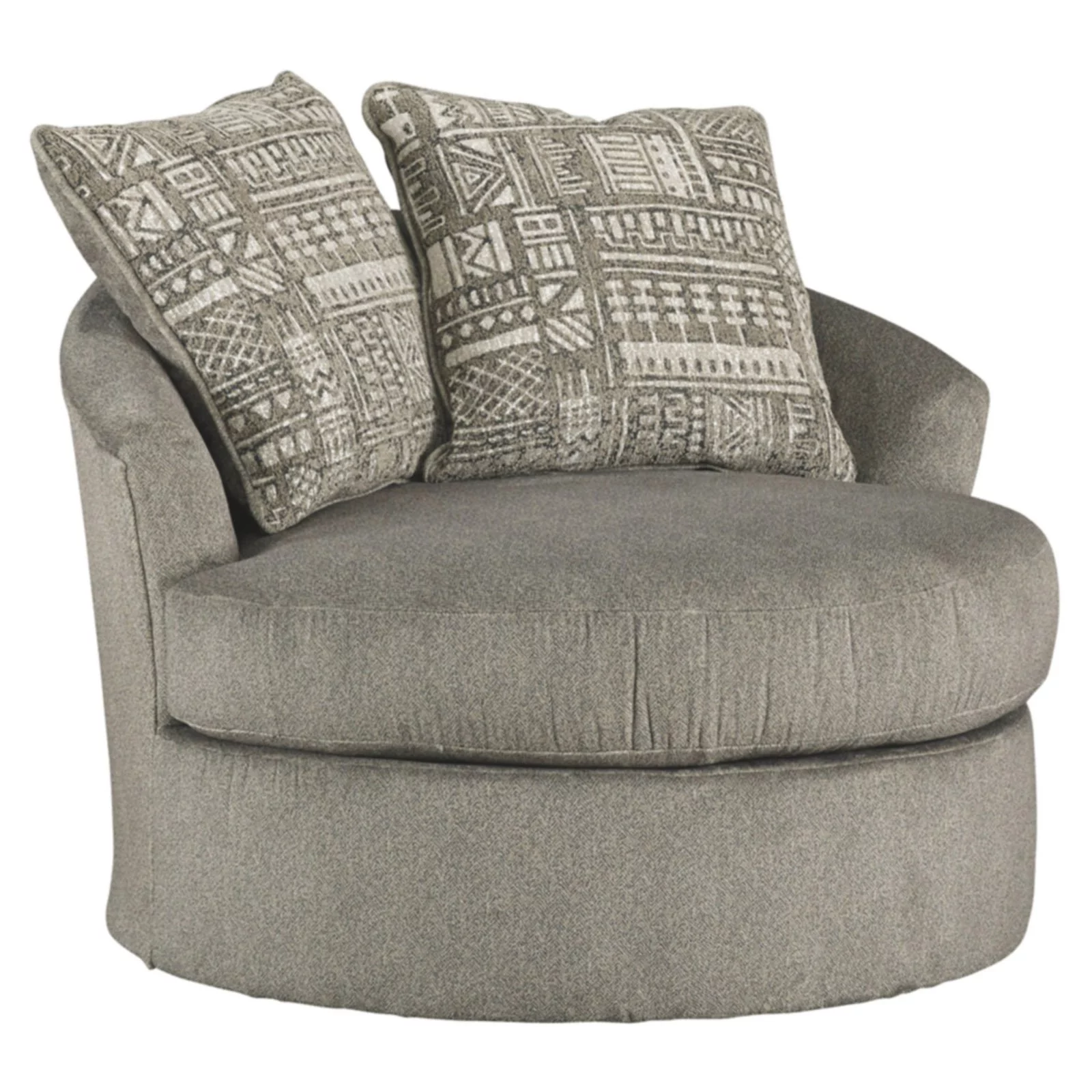 Signature Design by Ashley Soletren Swivel Accent Chair in Ash