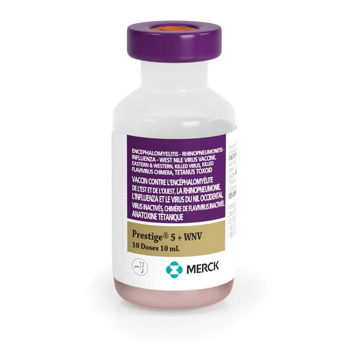 Merck Prestige 5 + WNV Vaccine - Pet Supplies online store