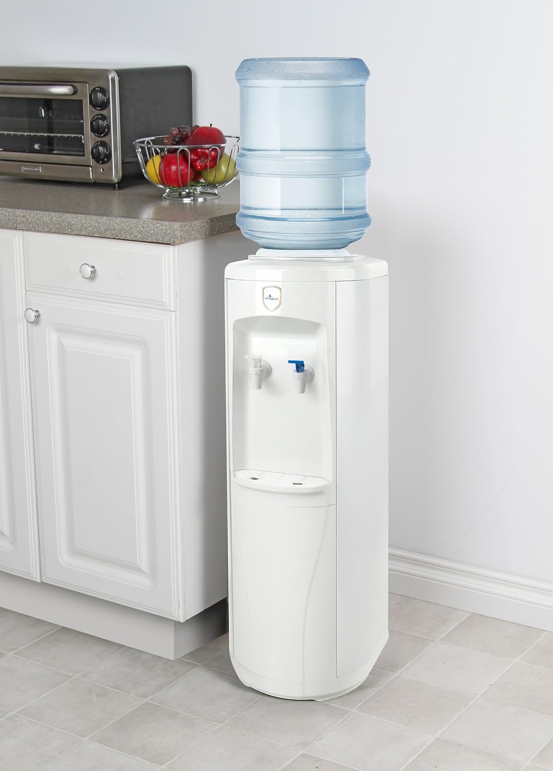 Vitapur Top Load Floor Standing Room Cold Standard Taps, White water dispenser, one size
