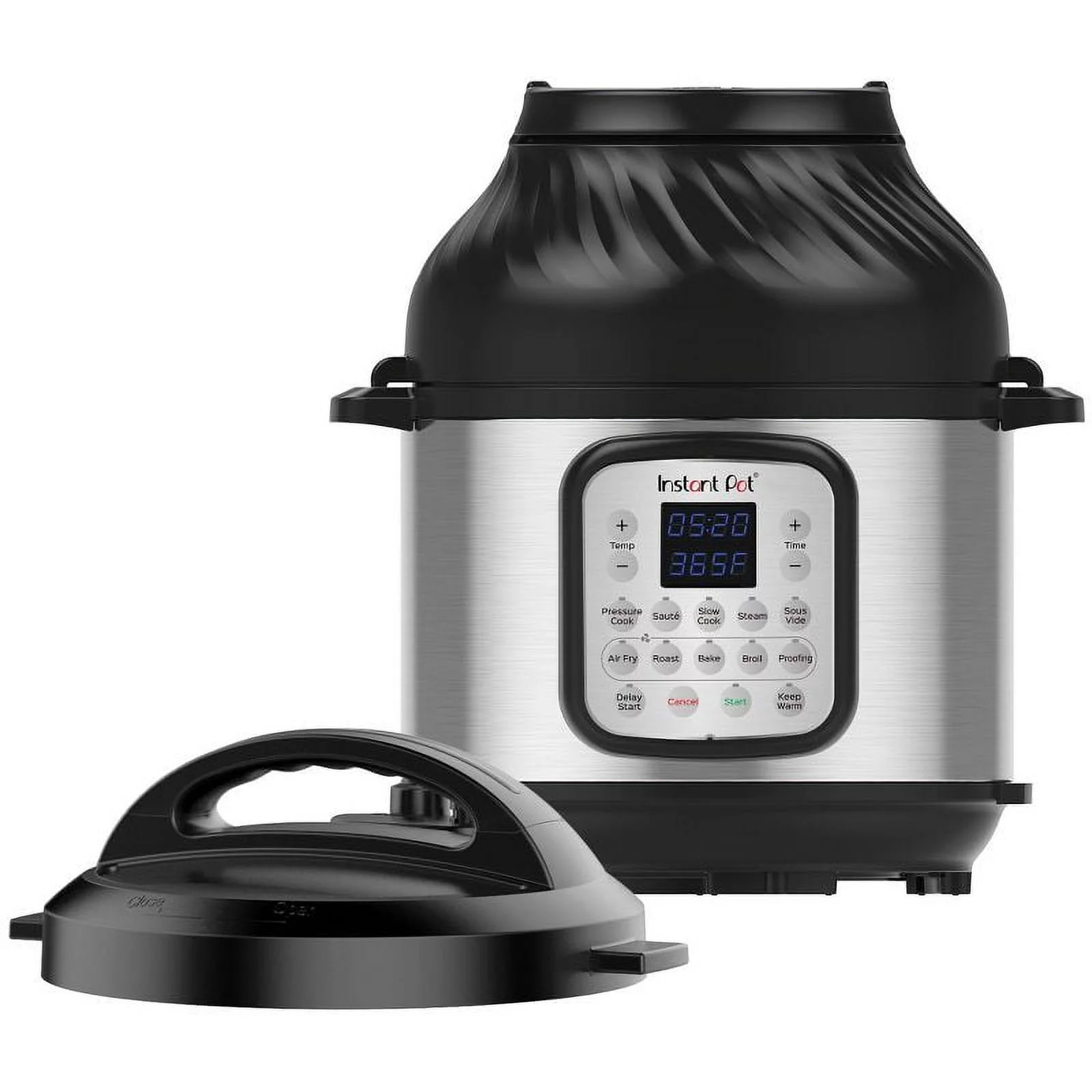 Instant Pot 6qt Duo Crisp 11-in-1 Electric Pressure Cooker with Air Fryer Lid, Silver
