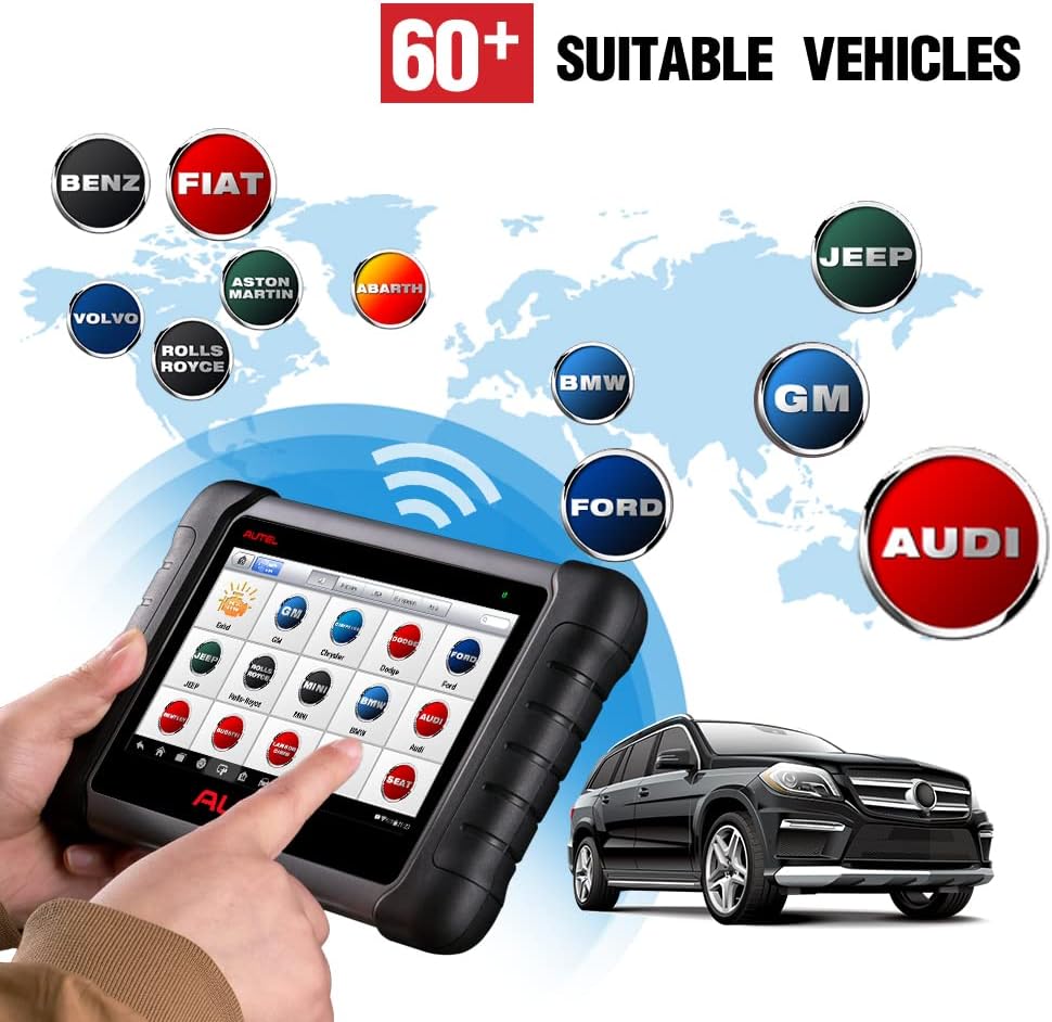 Autel Scanner MaxiPRO MP808 Diagnostic Scan Tool, Same Function as MP808K/MS906, Advanced Bi- Directional Control, All Systems Diagnoses, 30+ Services