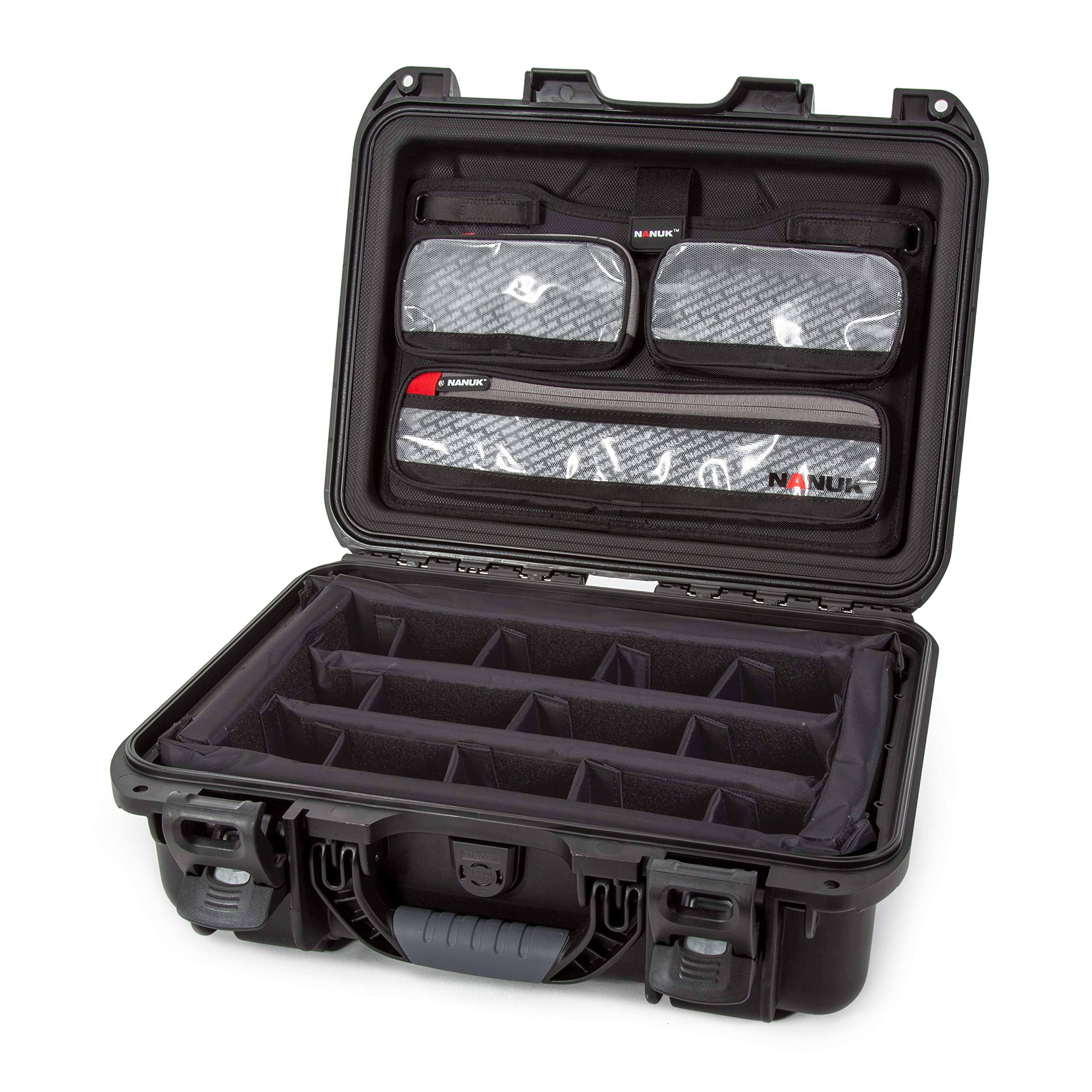 Nanuk 920 Series Case with Lid Organizer and Dividers (Black)