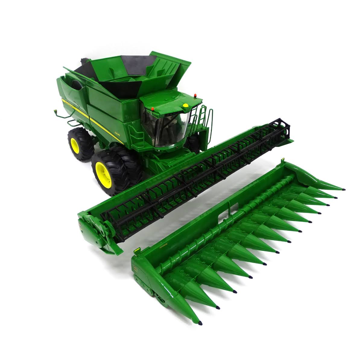 1:16 Big Farm John Deere S690 Combine with Corn and Draper Head 47101