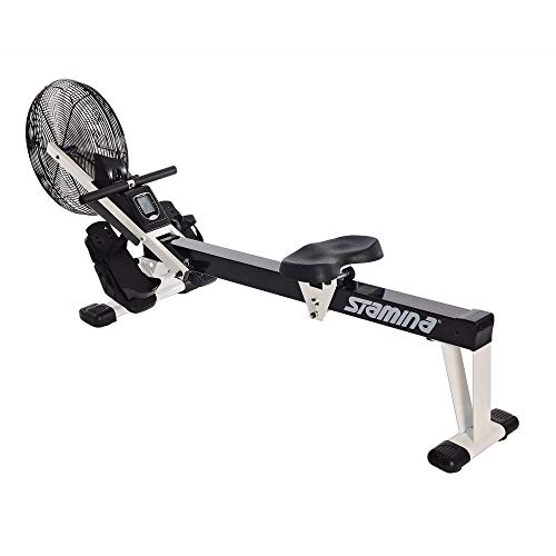 Stamina Air Rower Fitness Rowing Machine, Black