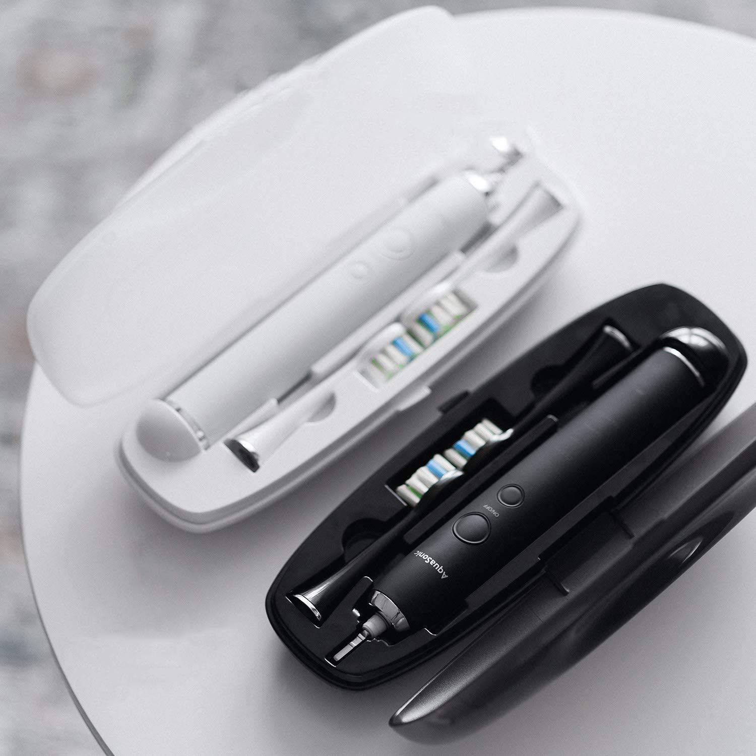 Aquasonic Duo Pro - Dual Handle Ultra 40,000 VPM Electric Smart Toothbrushes