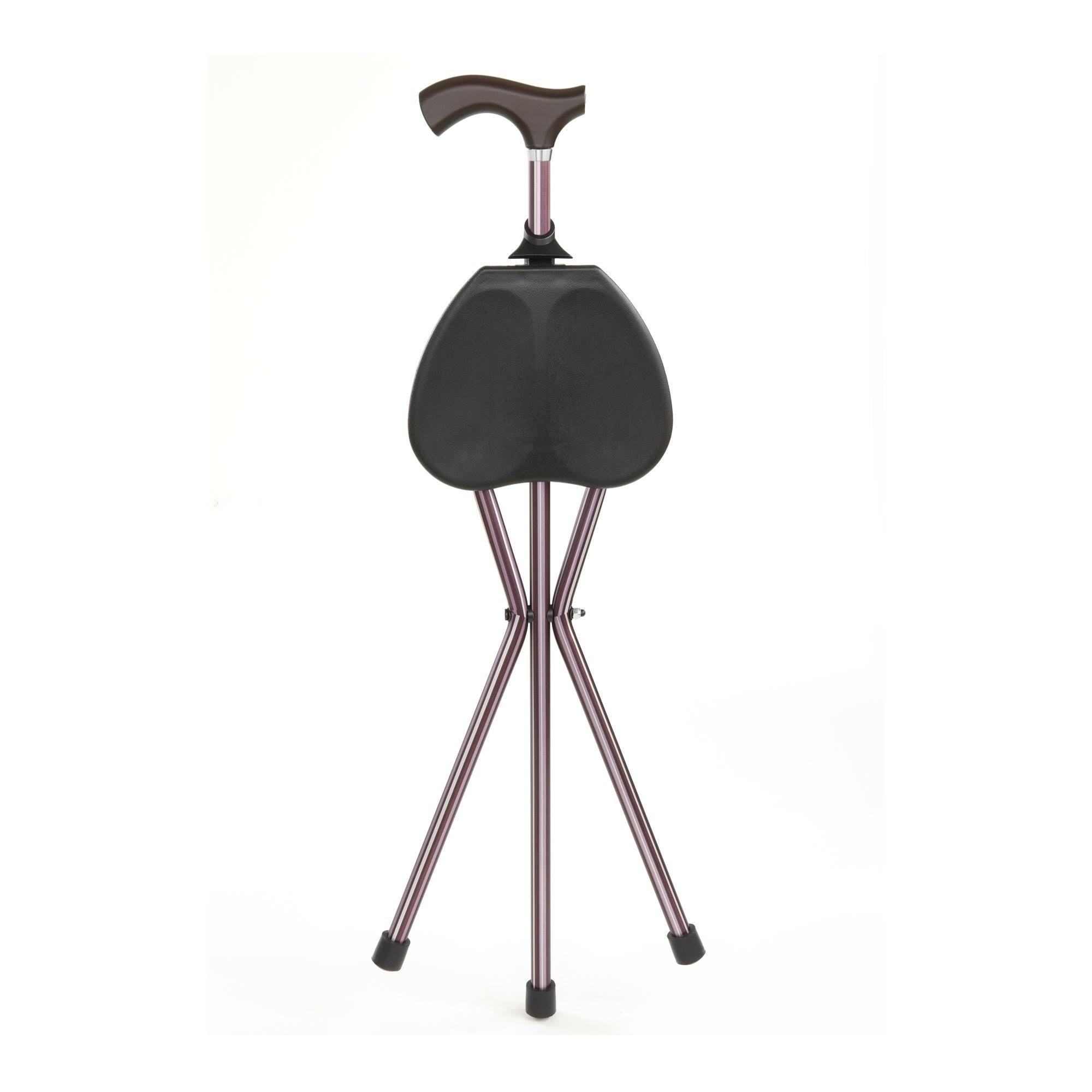 2-in-1 Walking Cane Seat and Switch Sticks Seat Stick