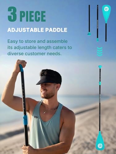 Niphean Inflatable Stand Up Paddle Board with SUP Accessories, Anti-Slip EVA Deck, 10’6’’ Inflatable Paddle Boards for Adults & Youth of All Skill Levels