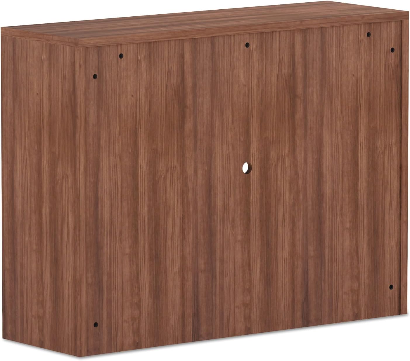 Alera Alera Valencia Series Hutch with Doors, 3 Compartments, 47.13w x 15d x 35.38h, Modern Walnut