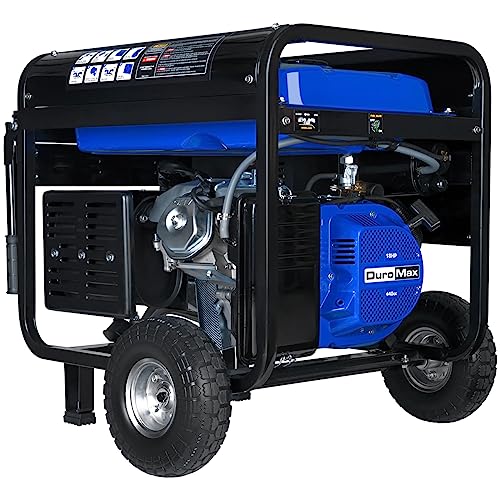 DuroMax XP12000EH 12,000-Watt Dual Fuel Portable Generator – Gas & Propane, Electric Start, Whole Home Backup Power, Transfer Switch Ready, RV & Emergency Ready
