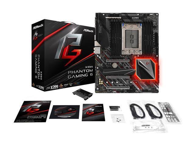 ASRock X399 Phantom Gaming 6 Motherboard AMD X399Socket TR4