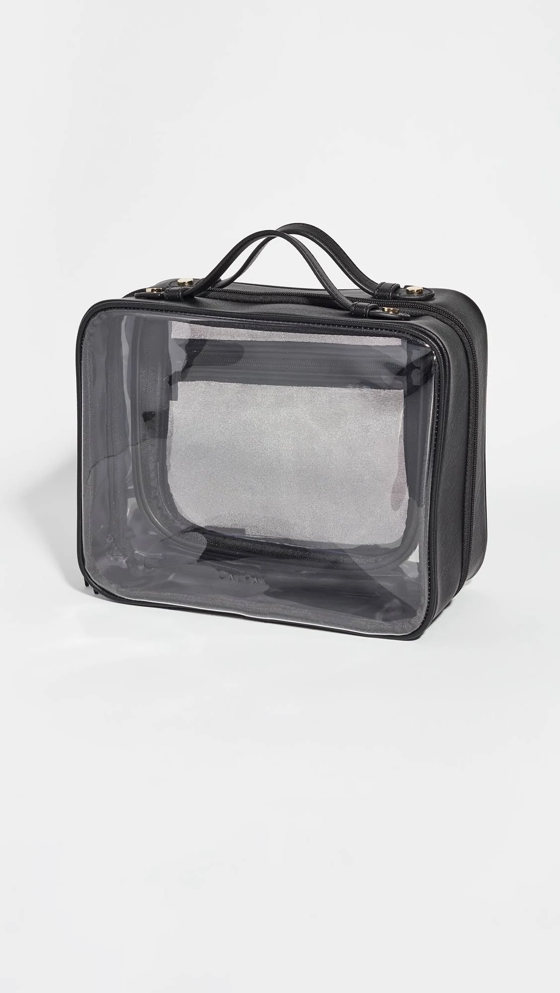 CALPAK Clear Cosmetic Case Black One Size