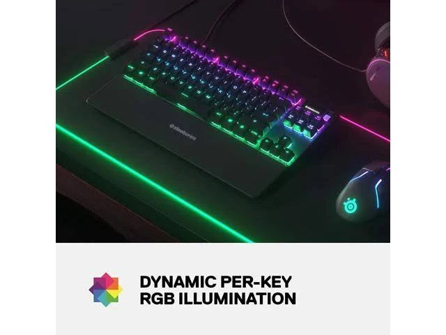 SteelSeries Apex Pro TKL Mechanical Switches Gaming Keyboard with Smart Display