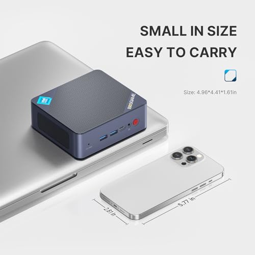 Gaming Mini PC AMD Ryzen 7 5700U, Micro PC 32GB DDR4 RAM 1TB SSD, Mini Desktop Computer Dual LAN 2.5GbE/4K Triple Display/WiFi6E/BT5.2 for Home/Office/Gamer