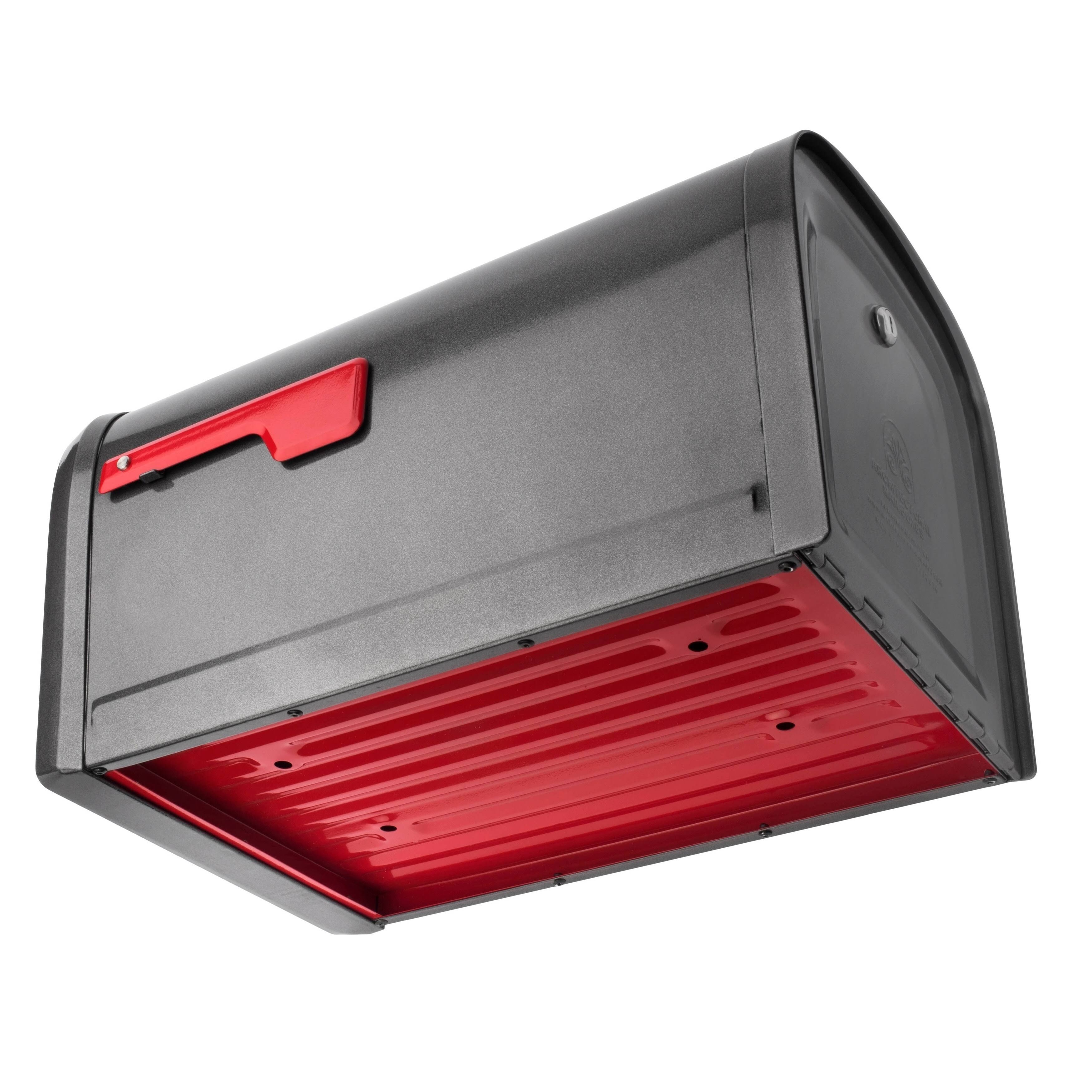 Oasis 360 Post Mount Locking Mailbox (Black), Architectural Mailboxes