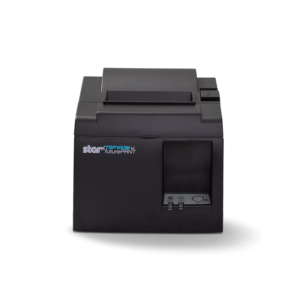 Star Micronics TSP143IIIBi Bluetooth Thermal Receipt Printer for iOS, Android, and Windows with Auto-cutter and Internal Power Supply - Gray - 39472110