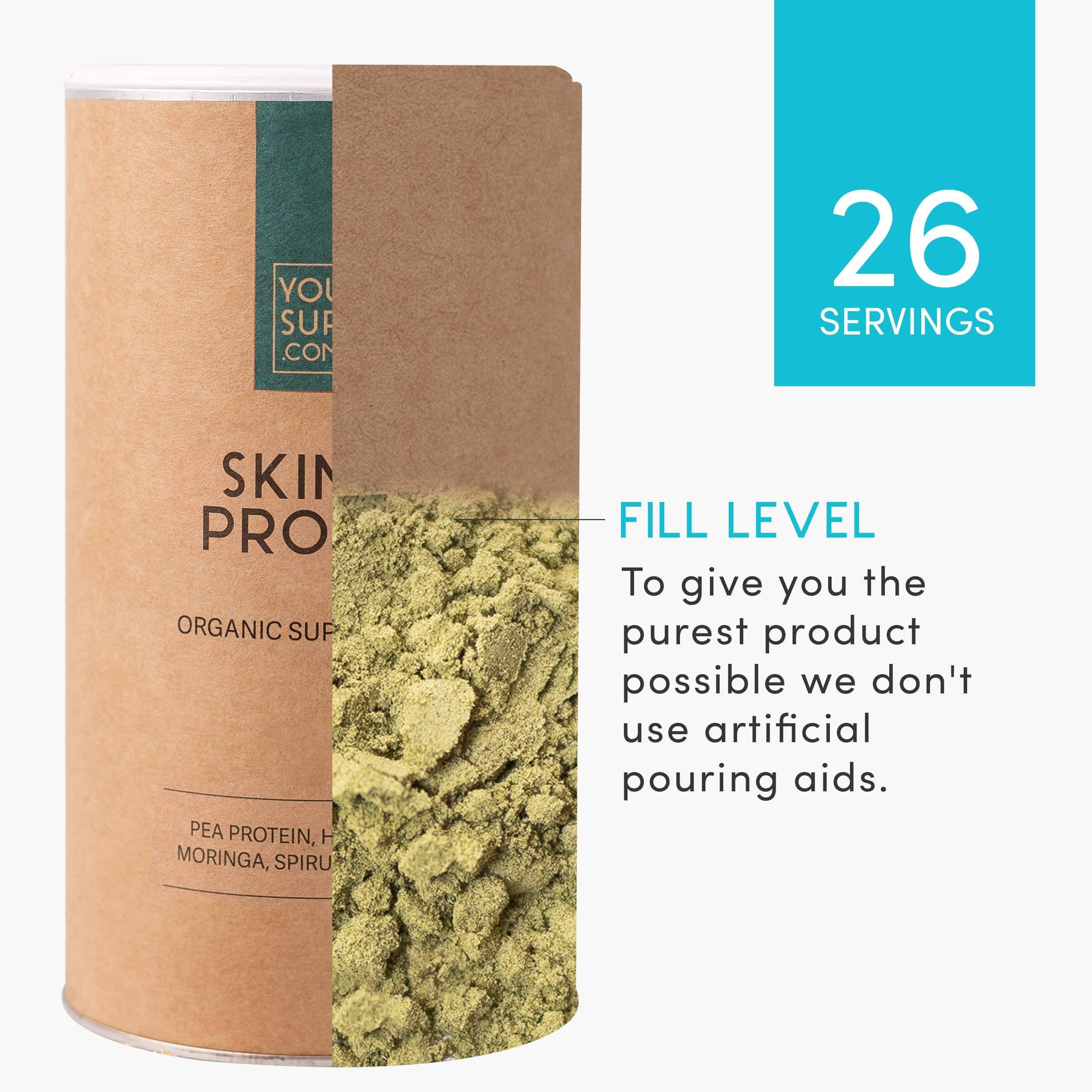Skinny Protein Powder - Your Super - Plant Based Protein Mix | 100% Certified Organic Superfoods - Boosts Post Workout Recovery