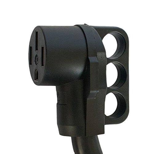 Cynder RV 50 Amp Electrical Extension Cord 50& 02016, Black