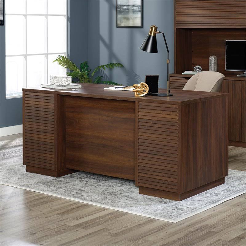 Sauder 426484 Englewood Executive Desk, Spiced Mahogany