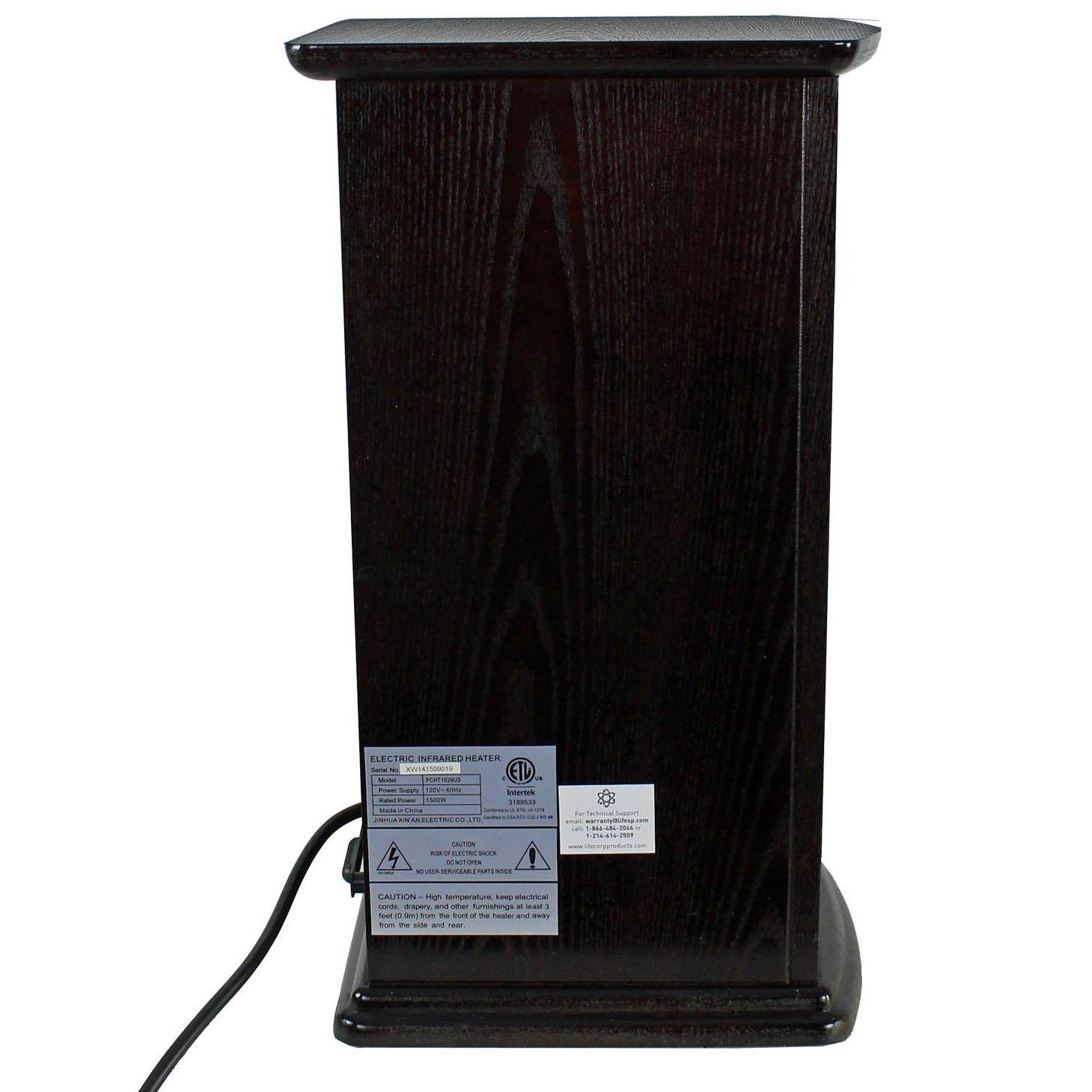 Lifesmart LifePro 3 Element Electric Infrared Quartz Tower Space Heater (Pair)