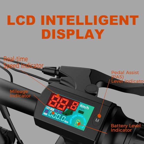 Ronson Electric Bike for Adults, 750W+ Motor Ebike with 48V20AH/25AH Recyclable Battery, Foldable Electric Bike 80+ Miles Range & 30MPH Max Speed,16"×3" Fat Tire E Bike and Passed UL&GCC
