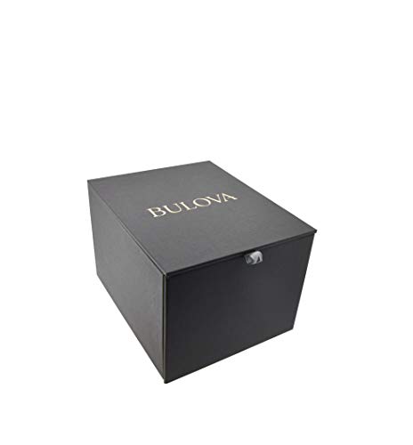 Bulova Men's Classic Sutton 6-Hand Chronograph Calendar Big Date Leather Strap Quartz Watch, Domed Mineral Crystal, 44mm