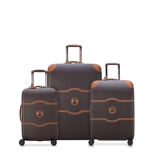 DELSEY PARIS Chatelet Air 2.0 Hardside Luggage with Spinner Wheels, Angora, Checked-Large 28 Inch