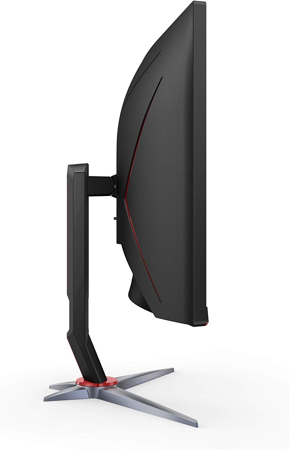 AOC C24G1A 24" Curved Frameless Gaming Monitor, FHD 1920x1080, 1500R, VA, 1ms MPRT, 165Hz (144Hz supported), FreeSync Premium, Height adjustable Black