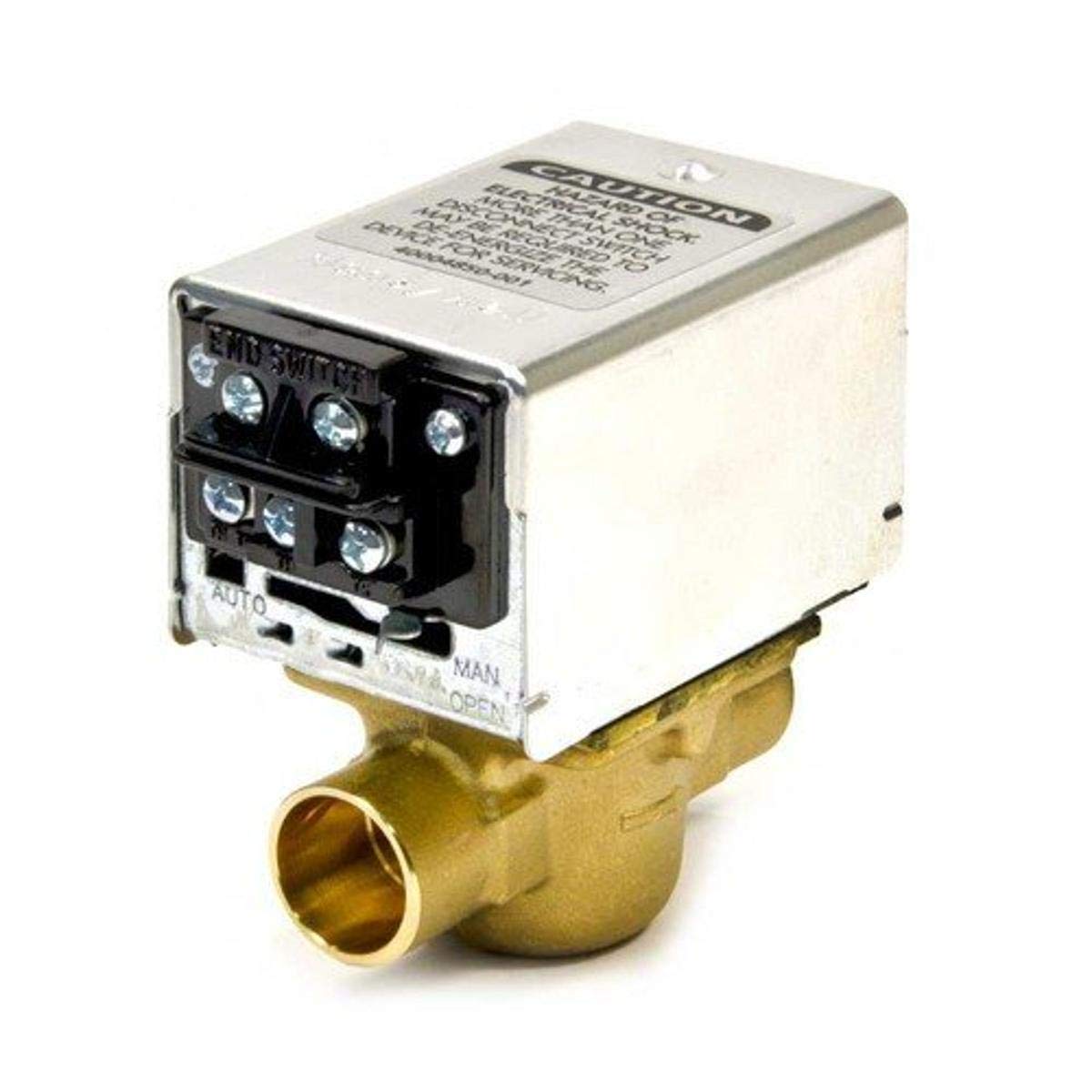 Honeywell V8043F1036/U 3/4" Sweat-On Zone Valve, Terminal End, 24V, 4" Height, 3-1/2" Width, 2-3/8" Length
