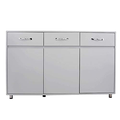 Buffet Sideboard with 3 Drawers and 3 Doors,Modern Wood Kitchen Server Storage Cabinet Cupboard,Bedroom Storage Drawer Organizer Console Tables Storage Drawer Unit,for Living Room, Dining Room