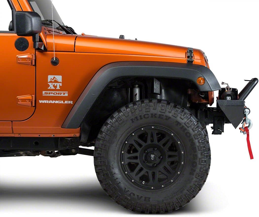 Barricade Trail Force HD Front Bumper with LED Lights Compatible with 07-18 Jeep Wrangler JK