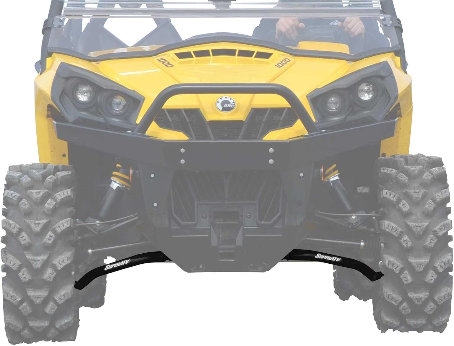 SuperATV High Clearance Lower Front A-Arms for 2011-2020 Can-Am Commander 800/1000 / MAX - Black