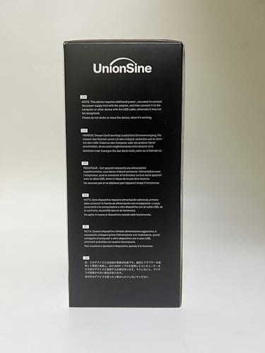 UnionSine 16TB 3.5" External Hard Drive USB3.2Gen2 Type-C HDD Storage Compatible for PC, Desktop, Laptop,TV(Black) HD3510