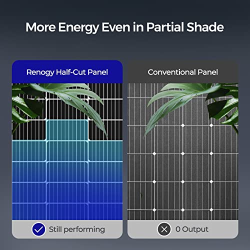 Renogy N-Type 16BB 250W Bifacial Solar Panel, 12V 250 Watt Solar Panel Double-Side 25% High-Efficiency, PV Module Power Charger for RV Marine Rooftop Farm Battery and Other Off-Grid Applications