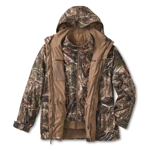 Guide Gear Steadfast 4-in-1 Hunting Jacket Parka, Waterproof Insulated Cold-Weather Thinsulate Coat