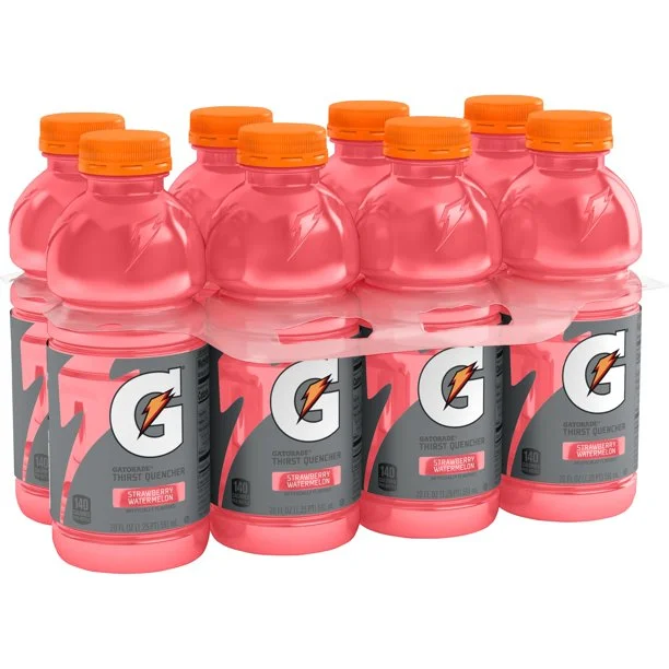 Gatorade Thirst Quencher Fierce Strawberry Watermelon Sports Drink, 20 oz Bottles, Quantity of 24